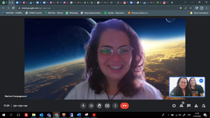 Las tutorías fueron una motivación durante todo el hackathon. Hablamos con Marina Compagnucci del CONAE Argentina 