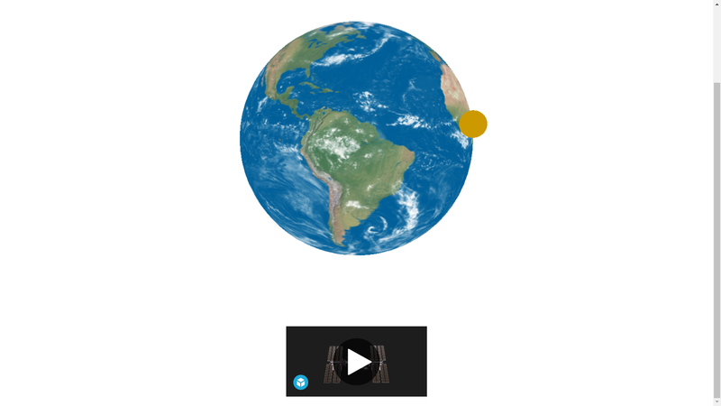look at our 3D globe and 3D ISS