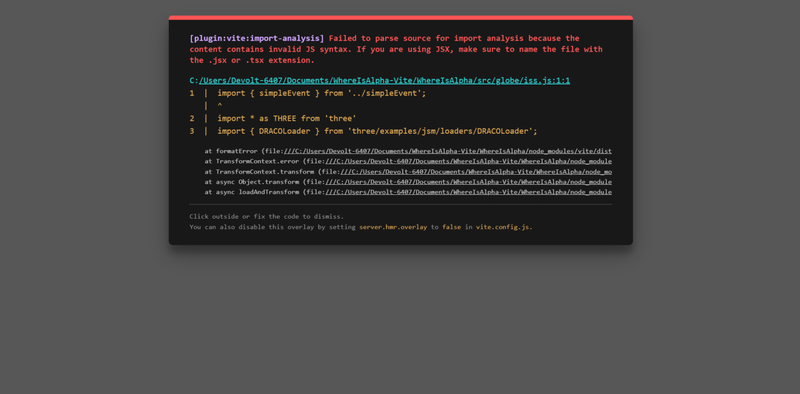 Houston, We have a problem