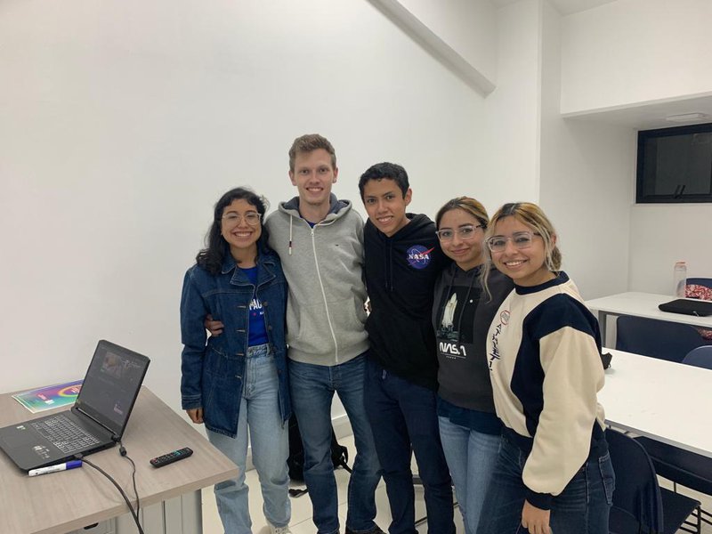 Presenting the team at the end of day two! Really tiring work!! 