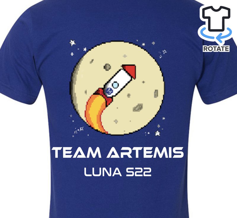 Special thanks to Sean Skinner for the Team Artemis logo design and to Leonardo Buenos for the t-shirt production!