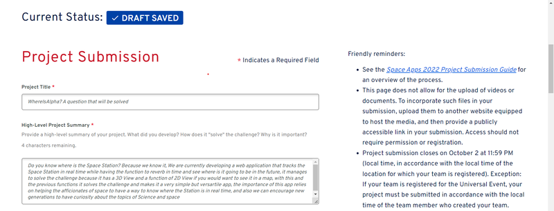 We finally started with our page project, we were close to messing it up