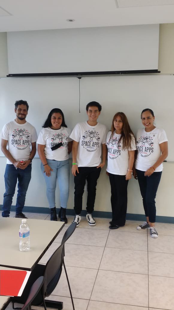 We are enjoying the trip and the experience, we are working hard to win a place at NASA's Global Event