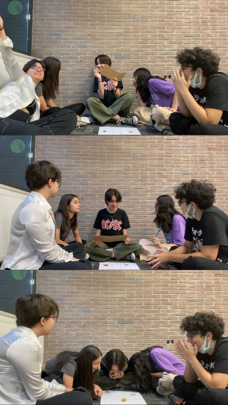 Having fun while playing our game!!