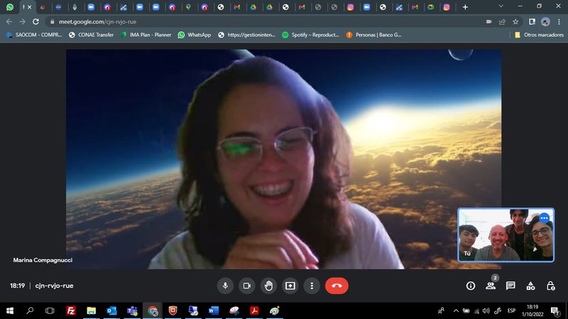 Marina guiding us to focus our attention to what we can really present and develop during the challenge but also encouraging us to be as ambitious as we can, because sky is the limit!!1