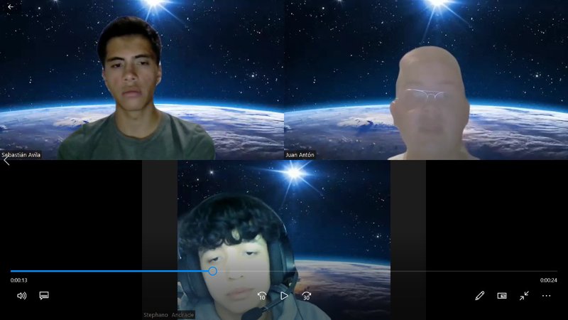  Our team working on the demo