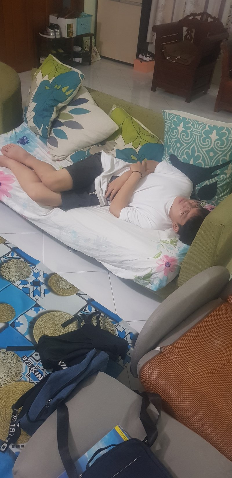 He just too tired to do project at 3 A.M.