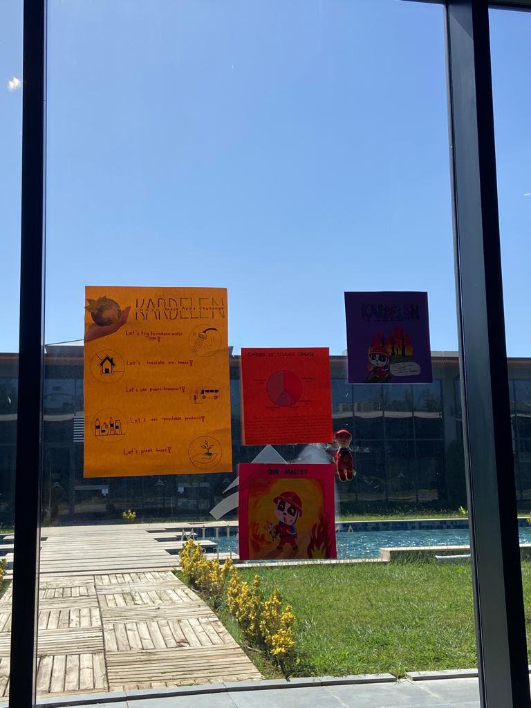 Posters,pankarts and our handwork mascot 🔥🐼