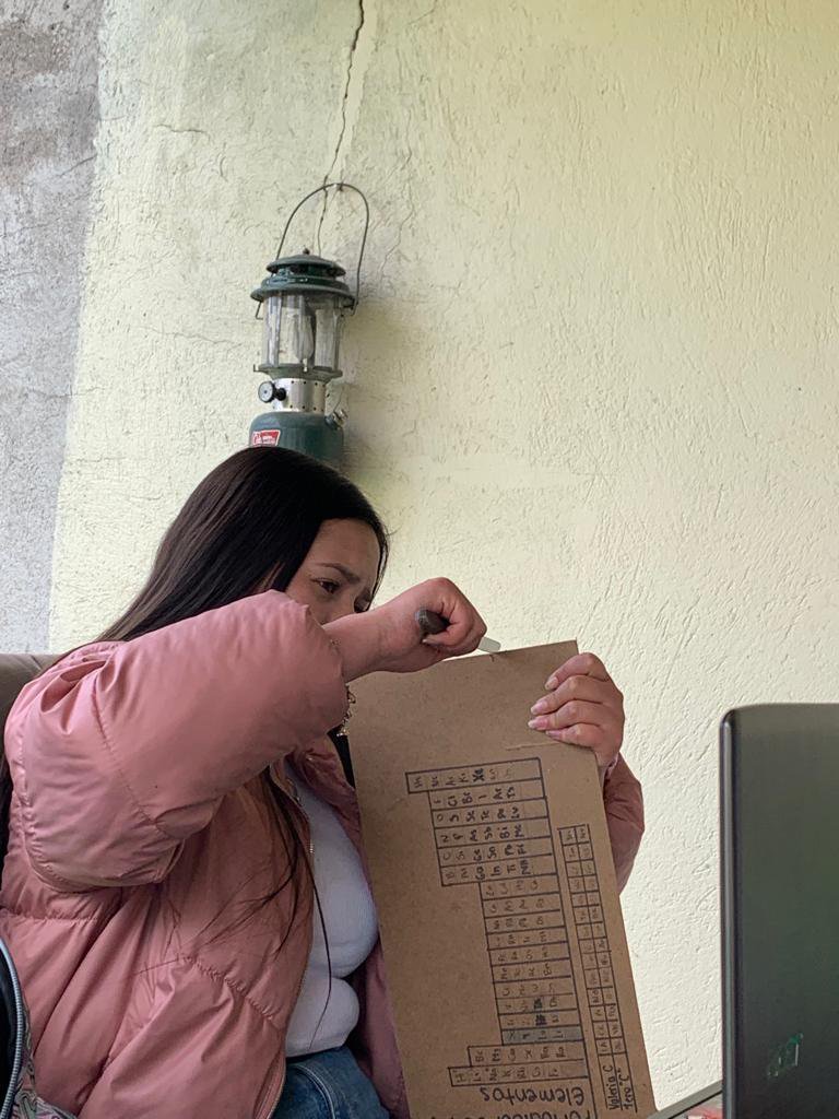  We start the day cutting pieces of wood for the car cover