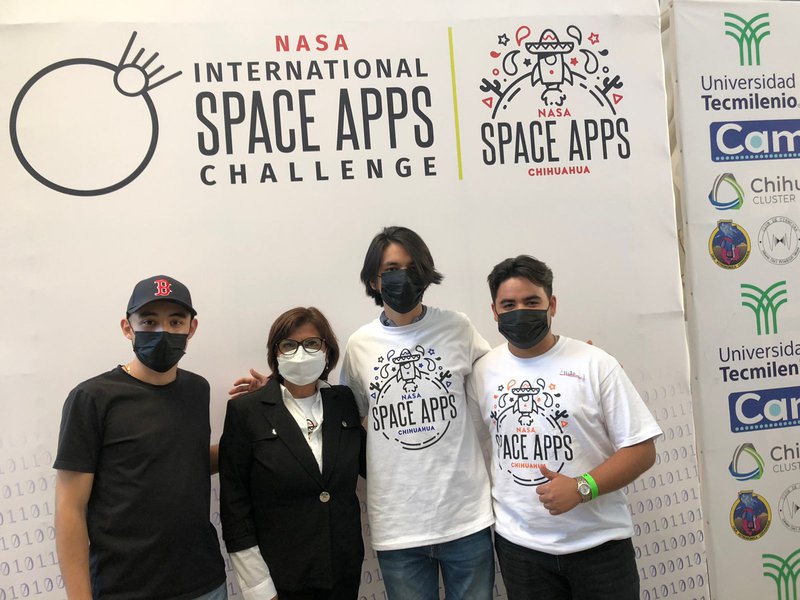 Here we are with one of our mentors.