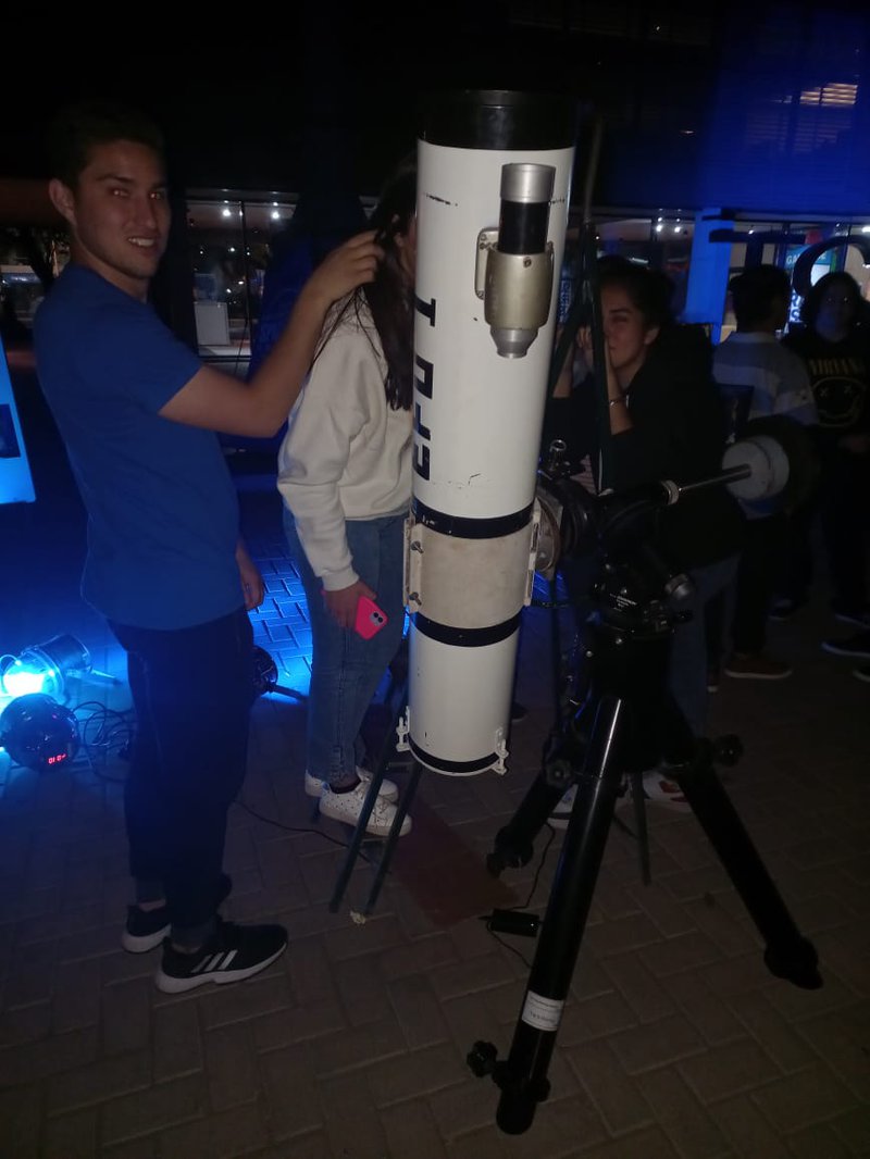 People enjoying the observations