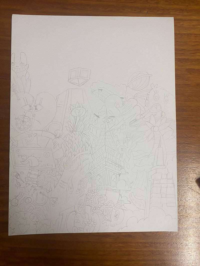 Second image of the video (burning city with animals)