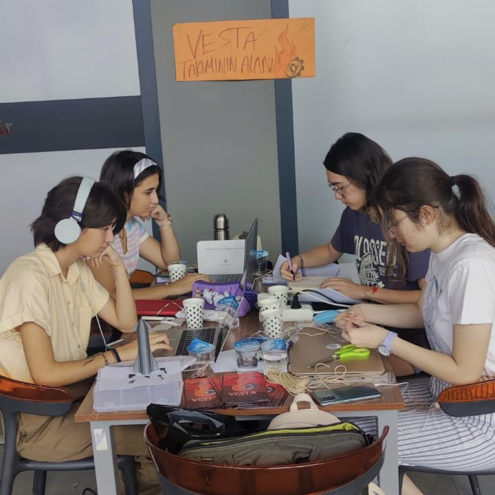 Working very hard on our second day! Hope everyone is having as much fun as we are right now <3