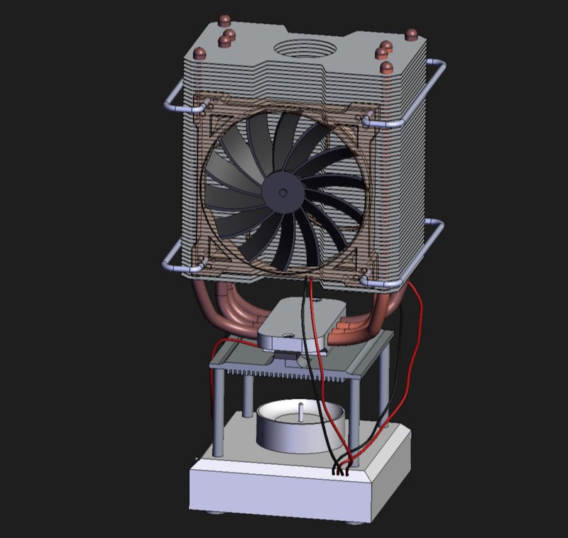 Sample of Thermoelectric generator 