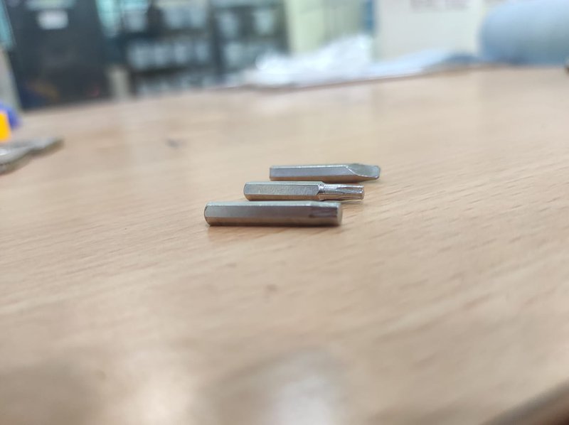 screwdriver bits set metal 3D printed