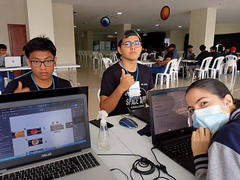 Chilling at Nasa Space Challenge