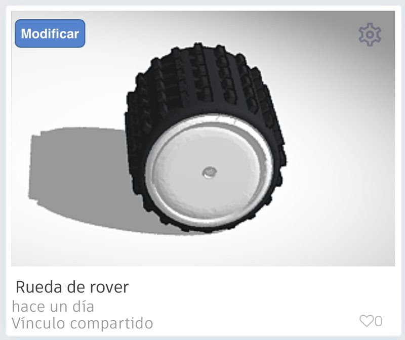 Rueda Rover 3D